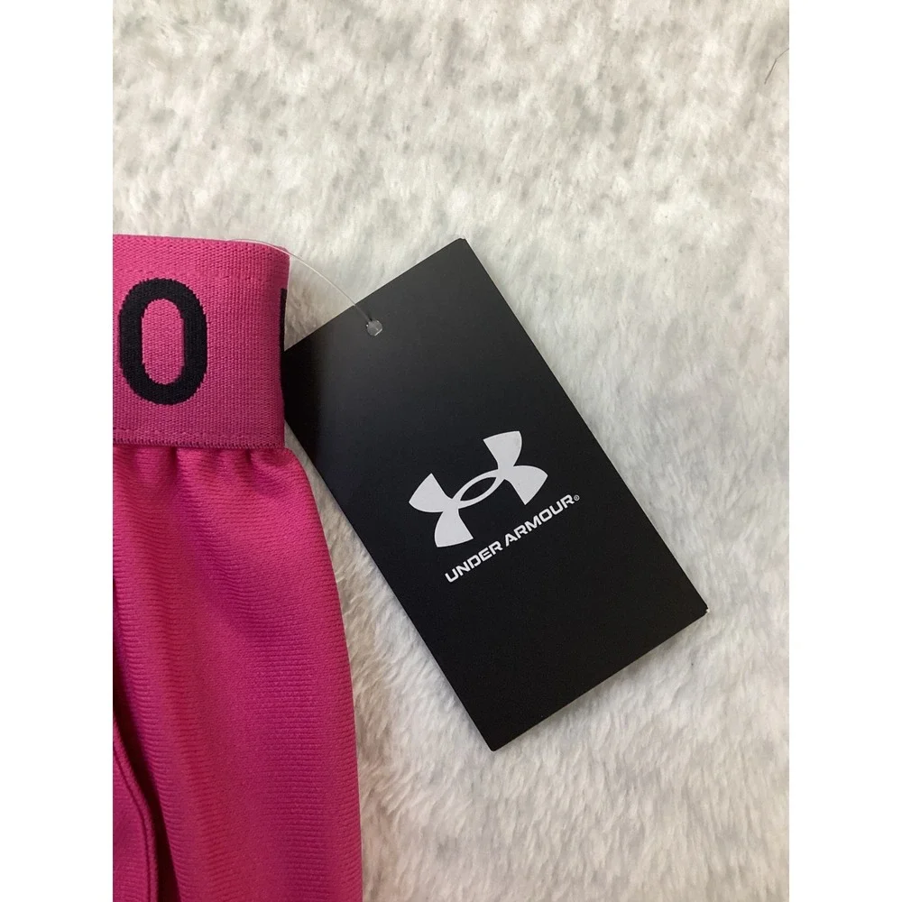 Under Armour Womens Play Up Shorts 3.0 Pink Black 1344552-686 Plus Size 2XL NEW